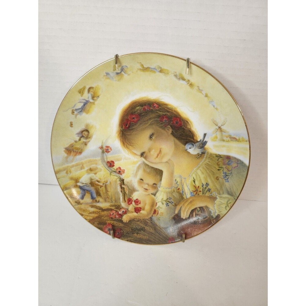 Schmid Juan Ferrandiz Mother & Child Plate Summers Golden Harvest